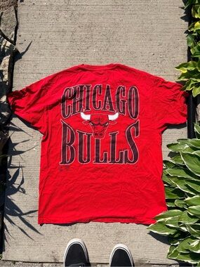 Vintage 1994 Chicago Bulls single stitch T-Shirt XL red